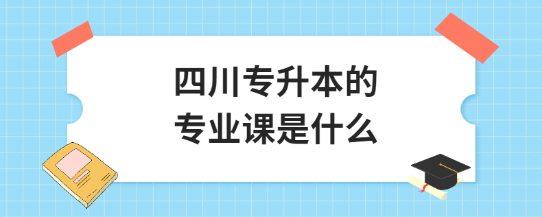 四川专升本的专业课是什么